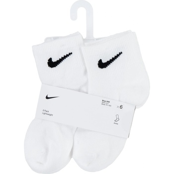 Nike Детски чорапи Nike 6 Pack Ankle Socks Childrens - White