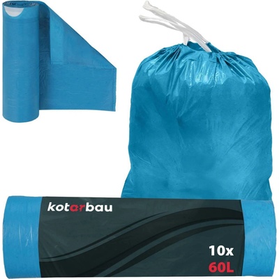 viGO! Pytle tříděný odpad LDPE 60l 30µm 10ks modré