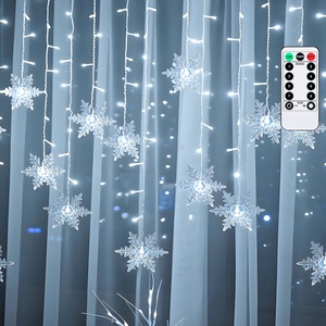 Aigostar - LED външен коледен гирлянд 120xLED/6W/230V/8 функции 3x0, 7m IP44 студено бяло+дистанционно управление (AI2200)