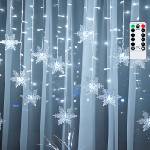 Aigostar - LED външна коледна гирлянда 120xLED/6W/230V/8 функции 3x0, 7m IP44 студено бяло+ДУ (AI2200)