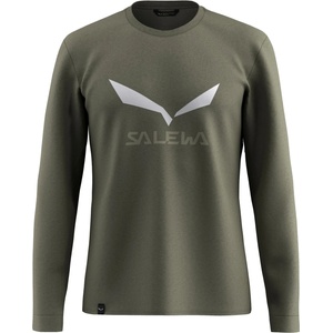 Salewa Мъжка спортна тениска Salewa Solidlogo Dry L/S Tee Longsleeve - Faded Green - размер 3XL (016-6289-1416)