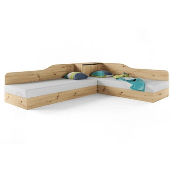 Bogdan Furniture I Ъглови легла Mod 2001, Дъб артисан