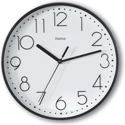 Hama "Salina"185866, тих Ø 22 cm, черен Стенен часовник