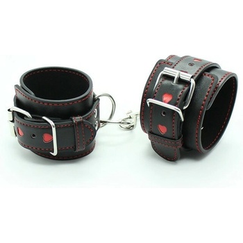 Ohmama Fetish Wrist Restraints With Heart Inlay