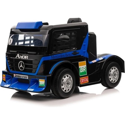 Mamido elektrický kamión Mercedes Axor LCD modrá