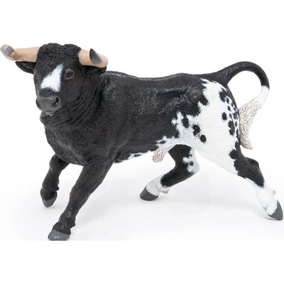 Papo Фигурка Papo Farmyard friends - Испански бик, черно-бял (51184)