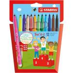 STABILO Комплект флумастери, Stabilo, Trio A-Z, 12 цвята (ST378/1-12-01)