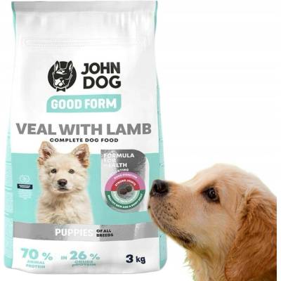 John Dog Good Form Puppy Veal with Lamb 3 kg