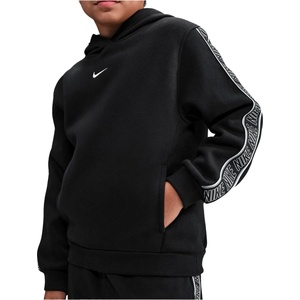 Nike Детски суичър Nike Kid's NSW Club+ Fleece Hoody Hoodie - Black / Black / White (704-5758-0212)