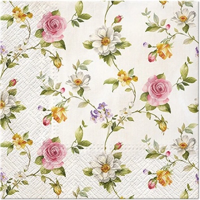 PAW ubrousky L Roses Glory cream 33x33cm – Zboží Mobilmania