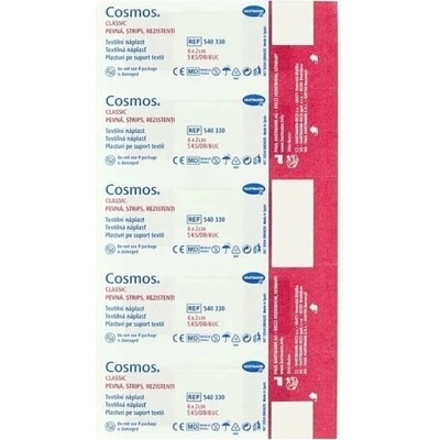 Cosmos Textilná náplasť 6 x 2 cm 5 ks