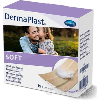 Dermaplast Sensitive náplasť na rany z netkaného textilu 4 cm x 5 m 1 ks