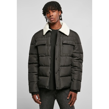 Urban Classics Мъжко зимно яке в черен цвят Urban Classics Sherpa JacketMODEL700 SALE - , размер M