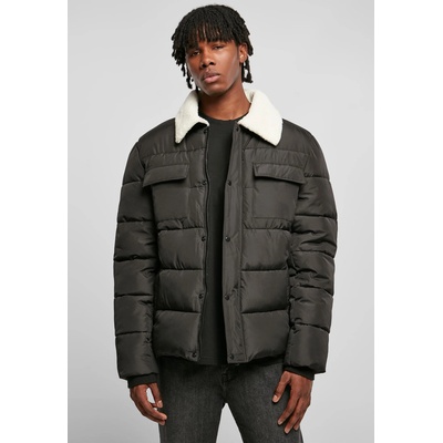Urban Classics Мъжко зимно яке в черен цвят Urban Classics Sherpa JacketMODEL700 SALE - , размер M