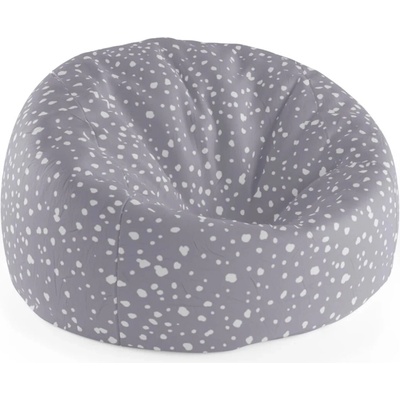 Sablio Sedací vak Cocoon Bílé flíčky na fialové75 x 45 x 35 cm