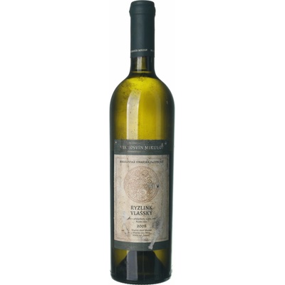 Mikrosvín Mikulov Ryzlink vlašský Pozdní sběr suché bílé 2008 13% 0,75 l (holá láhev)