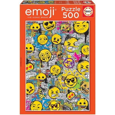 Educa EDU18485 Emoji Graffiti + fix lepidlo 500 dílků
