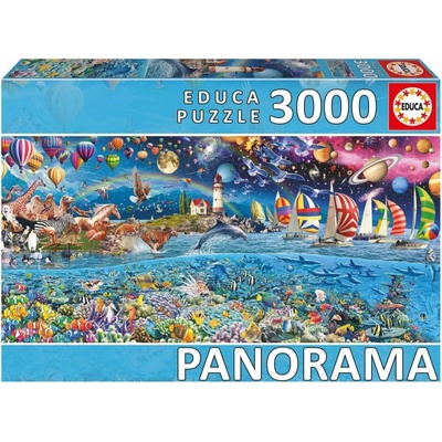 EDUCA Panoramatické Život 3000 dielov