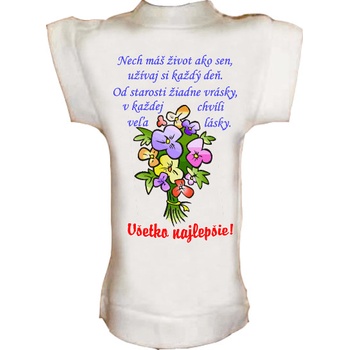 Tričko na fľašku Všetko najlepšie