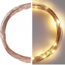 Emos D3AW01 LED vianočná nano reťaz medená 4 m vonkajšia aj vnútorná teplá biela časova