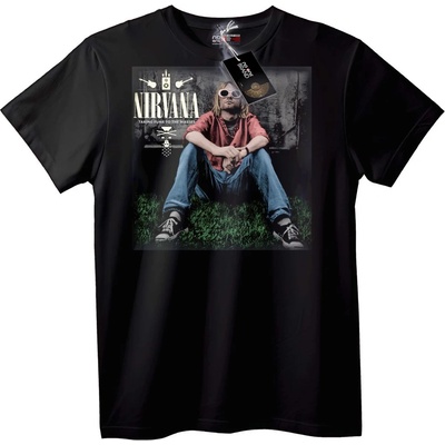 NOONEBRAND Тениска Nirvana Пънк Рок - S, White