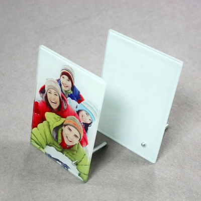 Skleněný fotorámeček s lesklou kovovou hranou s vlastním potiskem 18x23cm – Zboží Živě