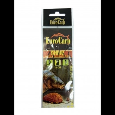 Euro Carp Naviazané háčiky 10cm veľ.4 3 ks