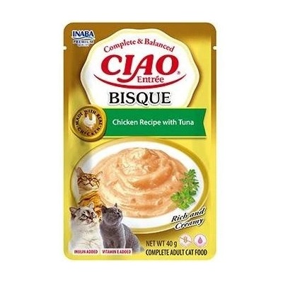 INABA cat ciao entrée биск от пиле и туна 40 г