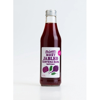 Moštárna Hostětín Hostětínský mošt jablko červená řepa bio 250 ml