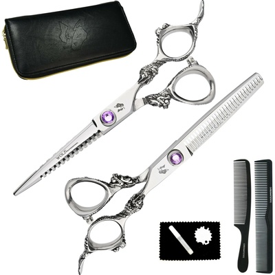 Wolf Professional Sada kaderníckych nožníc Silver Sharky 5,5