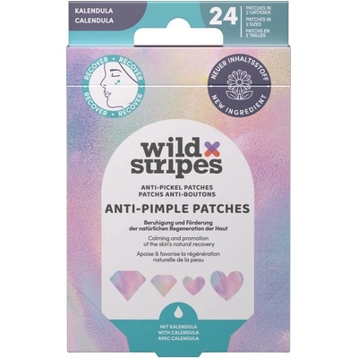 Wild Stripes Anti-Pimple Patches Diamond Recover - Náplati na pupínky 24 ks