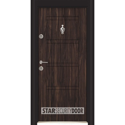 Starsteeldoor Блиндирана врата Parkdor SL 102 Африка орех (цена без монтаж)