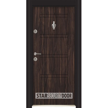 Image 1 of Starsteeldoor Блиндирана врата Parkdor SL 102 Африка орех (цена без монтаж)