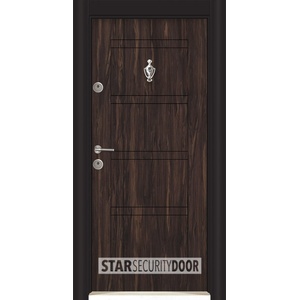 Starsteeldoor Блиндирана врата Parkdor SL 102 Африка орех (цена без монтаж)