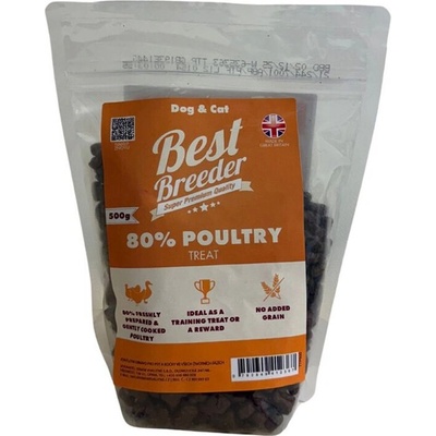 Best Breeder GF 80% Poultry Dog Treats 500 g