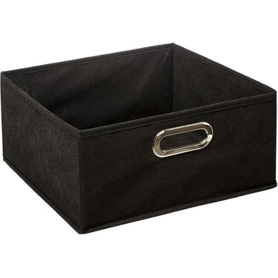 5five Simply Smart Úložný box textilní černý 31 x 15 cm