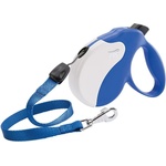 Ferplast - Amigo Cord Large - Автоматичен повод за кучета до 50 кг, 5 метра въже, синьо бял