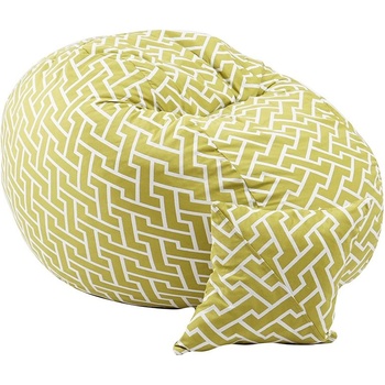 Image 1 of PUFRELAX Комплект Барбарон и декоративна възглавница, 450л. Matusalem, Zippity Green, Перящ се калъф, Подходящ за деца, Пълнеж с микс от мемори пяна и дунапрен, Гама Premium (PUF-M-MP-PT-ZIG)