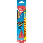 Maped Комплект цветни моливи, триъгълни, с острилка, MAPED "ColorPeps Star", 12 различни цвята 183213 (183213)