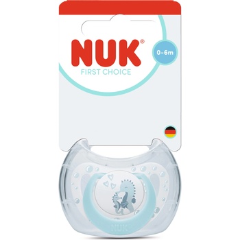 Nuk First Choice биберон залъгалка, силикон, 0-6 мес. , 1 бр. , Водно конче (10175383)