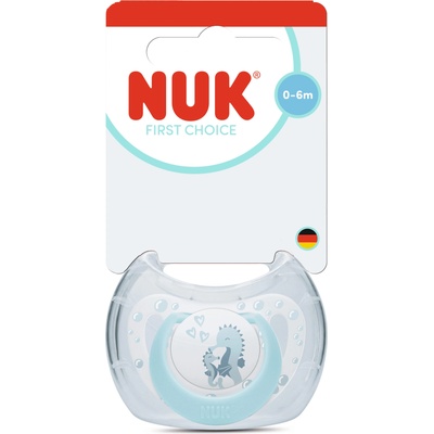 Nuk First Choice биберон залъгалка, силикон, 0-6 мес. , 1 бр. , Водно конче (10175383)