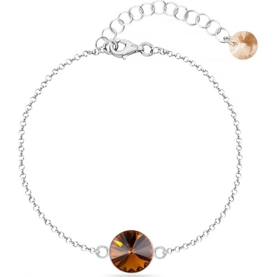 Spark se Swarovski Elements Candy B1122SS47ST Smoked Topaz hnědý