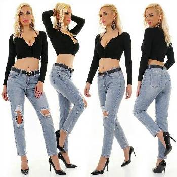 EmonaMall Дамски дънки EmonaMall - Модел W50024 (W50024-B109-26)