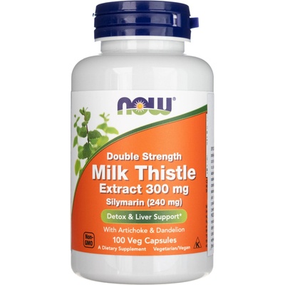 Now Foods Ostropestřec Mariánský Milk Thistle 300 mg Extract 100 kapslí