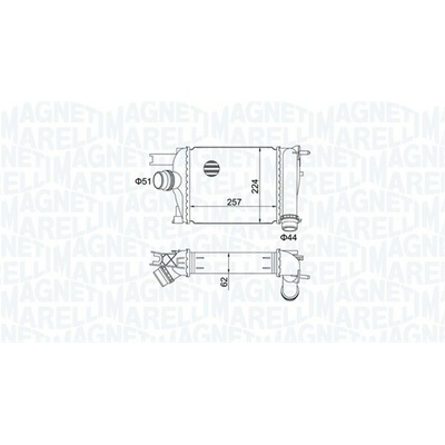 Chladič plniaceho vzduchu MAGNETI MARELLI 351319205170