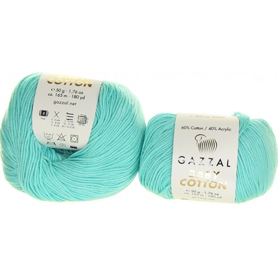 Gazzal Baby Cotton 3452 světle tyrkysová