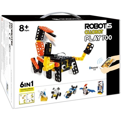 Robotis Комплект за роботика Robotis PLAY 700 OLLOBOT, програмируем, с образователна цел, включва 1 контролер (CM-20) с двупосочен изход & звуков сензор, 8+ (901-0081-200)