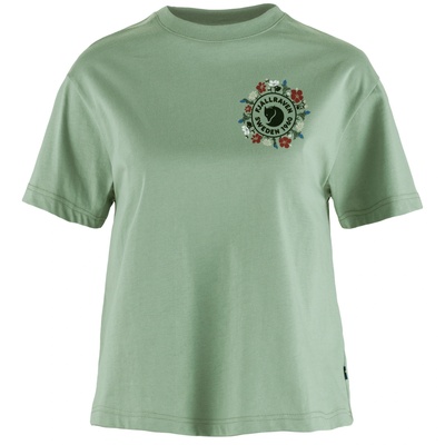 Fjällräven Fjällblomster Logo T-shirt W Размер: L / Цвят: зелен