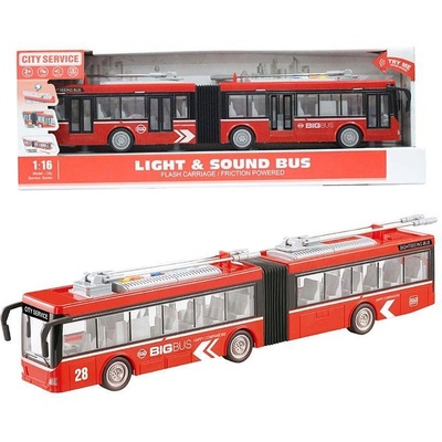 Felyx Toys City Service Градски тролейбус 1: 16 червен (1007227F)