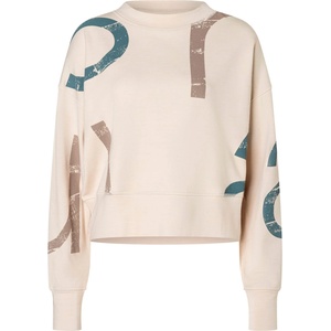 super. natural Дамски вълнен пуловер super. natural Women's Capital Logo Krissini Jumper - Tapioca / Stormy Weather / Mountain Trail - размер XL (105-7095-0215)